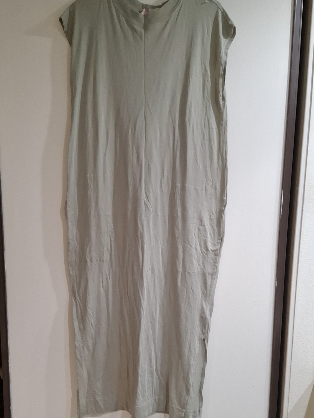 Sleeveless Sage Green Maxi Dress - Minimal Everyday Style